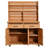 65''H  Outdoor Kitchen Island With Lockable Wheels-395334326