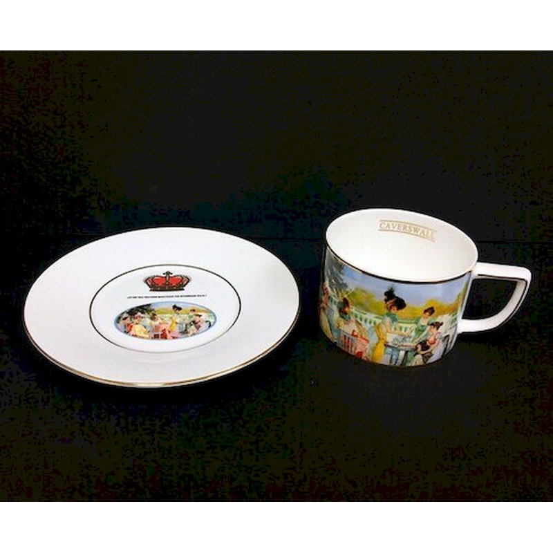 Tasse à thé et soucoupe pour l'extérieur Caverswall