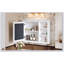 Armoire à pharmacie murale 36 po x 28 po avec miroir et tablette réglable, solution de rangement moderne pour salle de bain