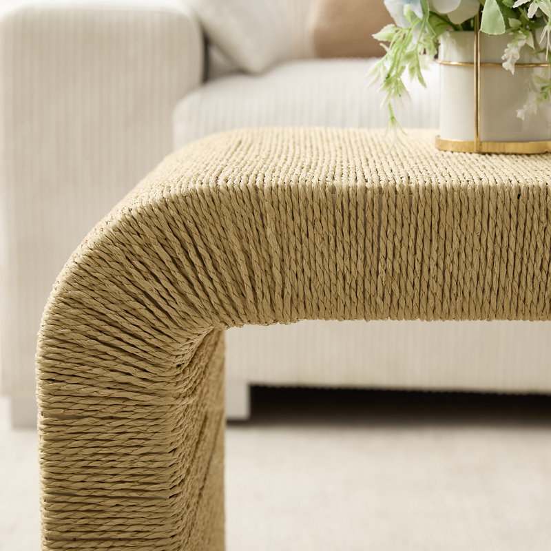 Ensemble de tables basses Boho, Naturel