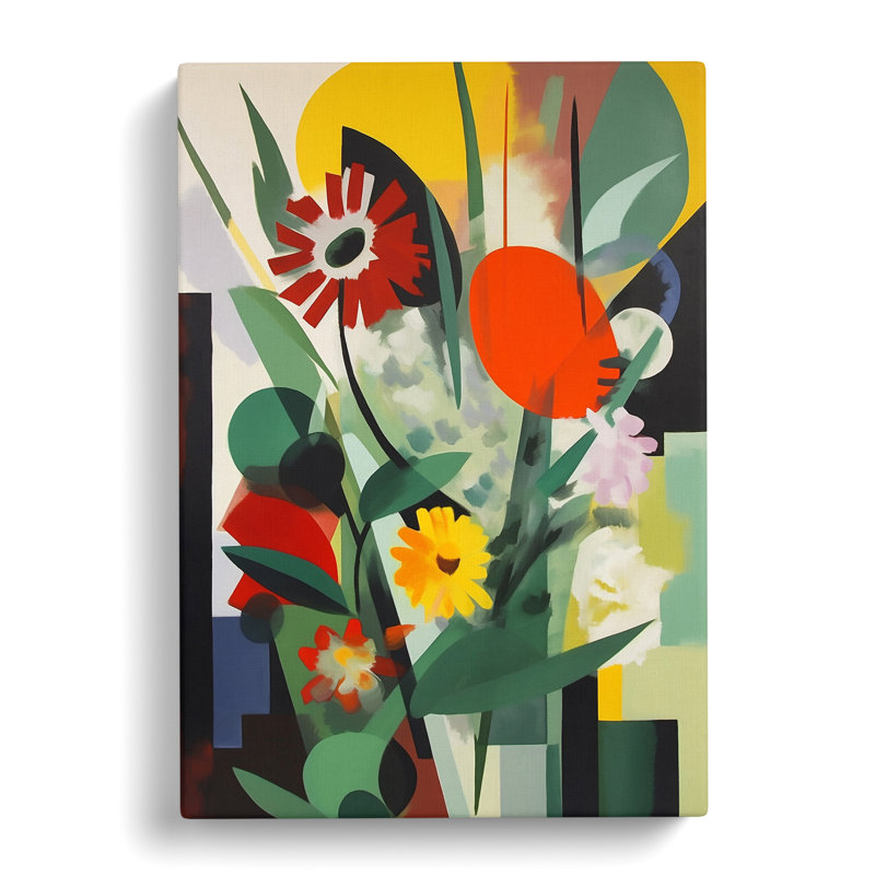 Bauhaus Flowers Vol.4 - Wrapped Canvas, 76cm H x 50cm W x 3cm D