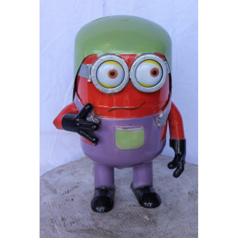 Statue amusante en métal avec lunettes Nifao Collection 14 po x 12 po x H 20 po