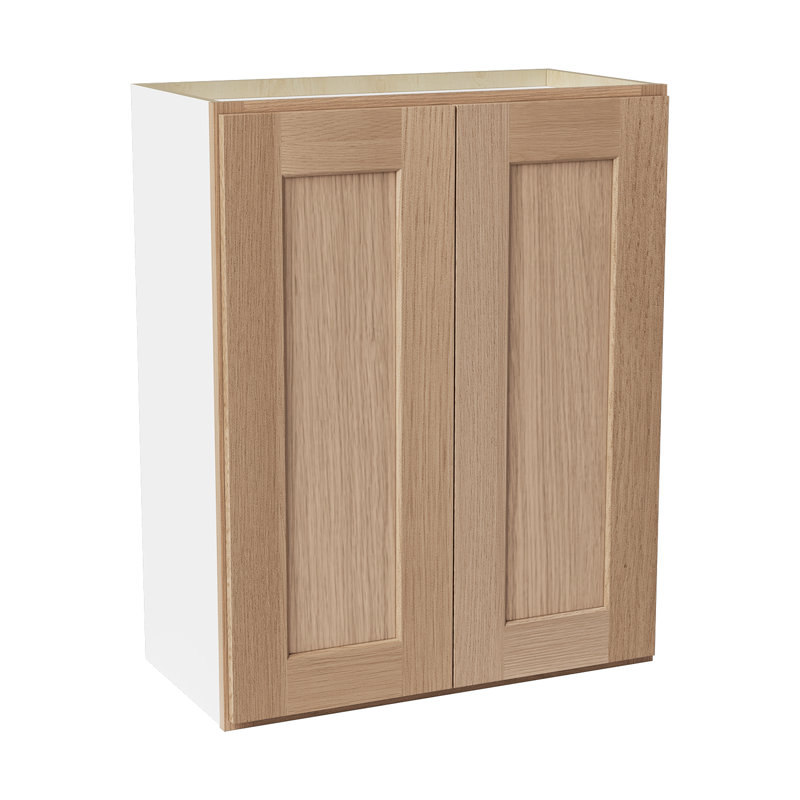 Armoire de cuisine en bois massif prête à assembler, H 30 po x l 24 po x P 12 po, Chêne Redondo