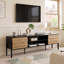 Unfinished TV Stand for TVs up to 70" with Fireplace Included