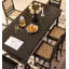 Table de salle à manger rectangulaire en bois massif sculpté de style français-110743651-110743656