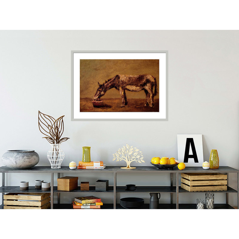 «The Donkey» par estampe numérique encadrée, 30,11 po H x 41,5 po L