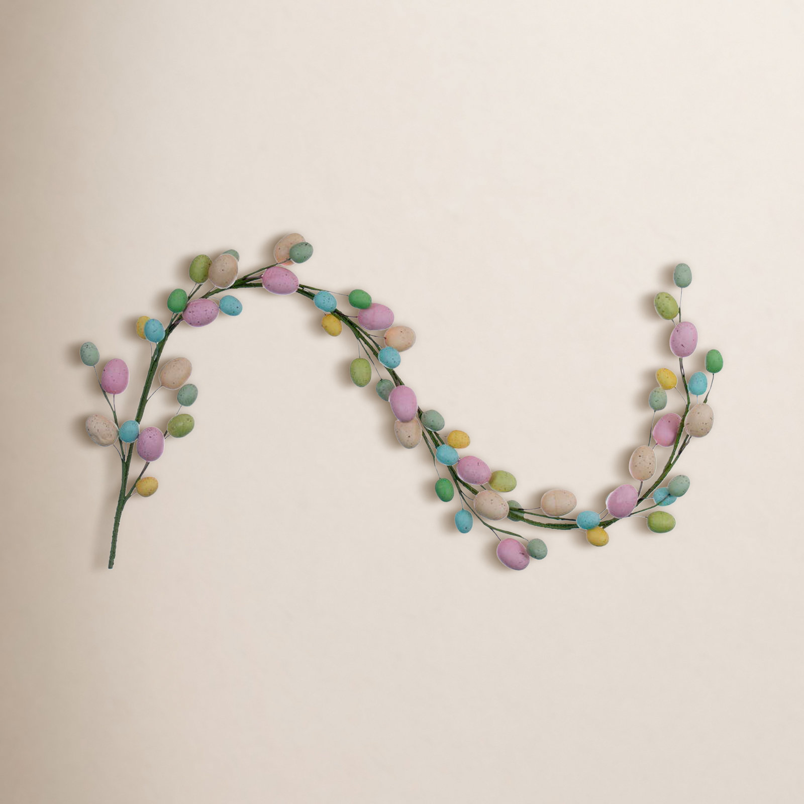 Larkyn 52" L Artificial Pastel Easter Egg Garland 