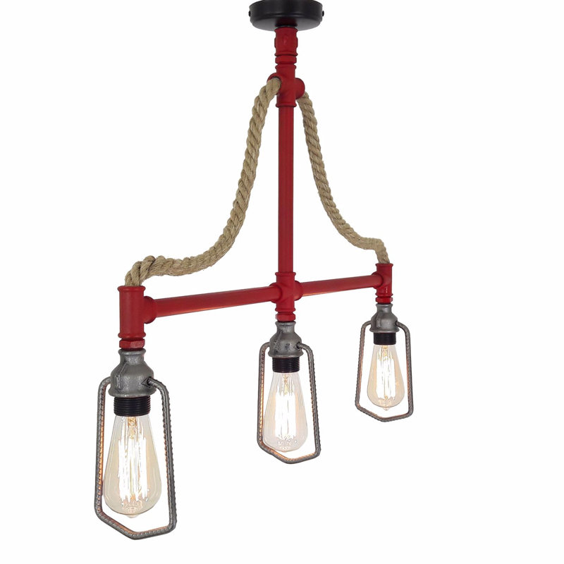 Lustre unique à 3 lumières Luci