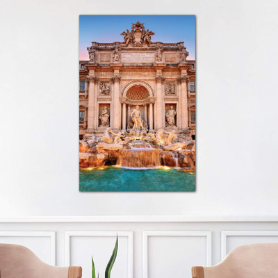 Fontani Die Trevi, Trevi Fountain by Susanne Kremer - Wrapped Canvas Print