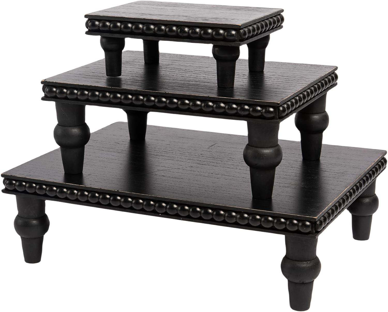 One Allium Way 3 Pcs Wooden Display Riser, Cupcake Dessert Display ...