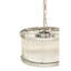Amaud 5 - Light Silver Drum Pendant
