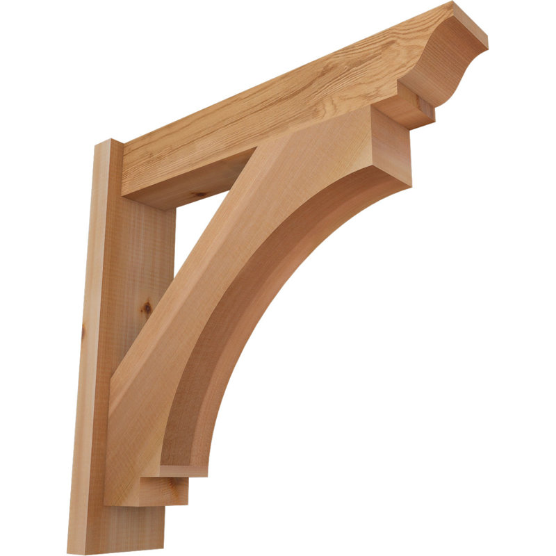 Persienne impériale traditionnelle, P 24 po x H 24 po, Cèdre rouge de l'Ouest l 5 1/2 po (lisse)