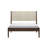 Harbor Full Bed with Upholstered Headboard, Walnut/ Swiss Coffee-2005637366-2005637369