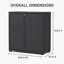 Armoire de rangement extérieure en forme de losange d'une capacité de 200 gallons avec tablette réglable