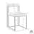 Mirosava Armless Dining Chair with Low Back in Metal Frame and Fabric Upholstery-328464617-328464620-293233542
