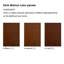 Walnut Finish Curio Cabinet With Adjustable Shelf Space And Mirrored Back 6-Shelf Glass Shelving In