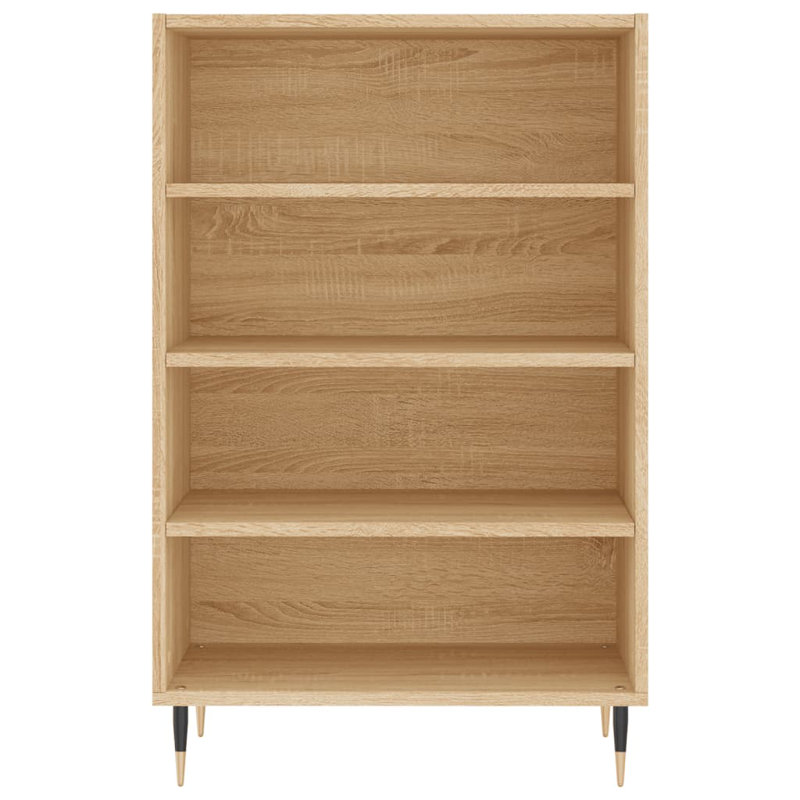 Linntown 90 cm H x 57 cm W Standard Bookcase, Sonoma Oak