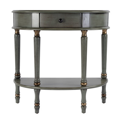 Mozart Demilune Console Table with Storage