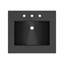 24" Palomar Concrete Vanity Top with Integrated Sink in Ash - Single Faucet Hole-55132113-55132114