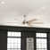 70" Warrant 6 - Blade LED Standard Ceiling Fan with Wall Control and Light Kit Included