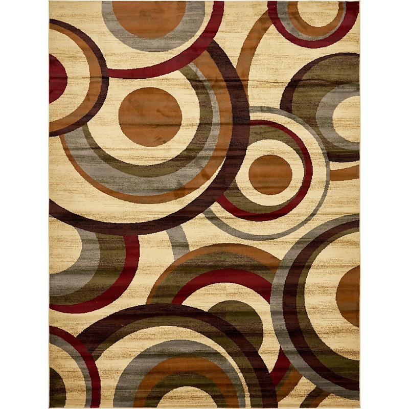 Ivetta Abstract Indoor Rug, Rectangle 9' x 12'2"