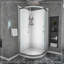 Porte de douche 36 "X 72" Cabine de douche encadrée en chrome