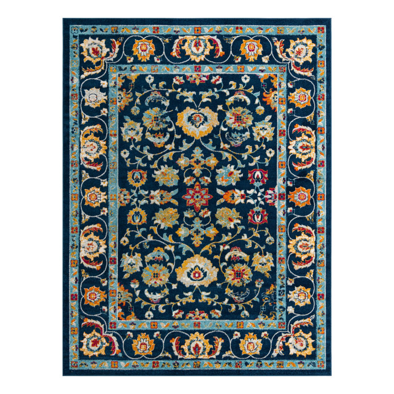 Arenas Floral Indoor Rug, Rectangle 9' x 12'