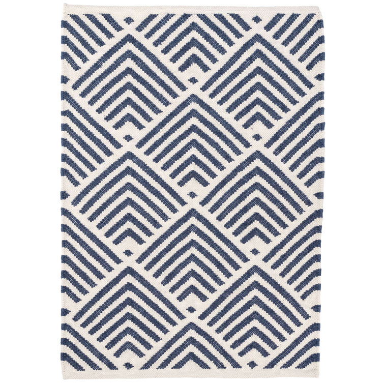 Cleo Navy Handwoven Indoor/Outdoor Rug