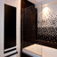 800mm W x 1500mm H Semi-Frameless Tub Door with Clear Glass
