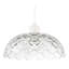 Modern Thick Transparent Glass Light Shade With Wavy Scalloped Edge By 