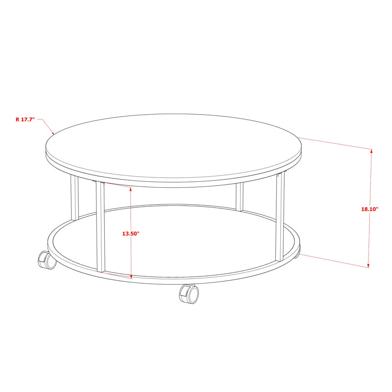 Table basse ronde Harley