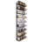 Adjustable Wall Mount Spice Rack, 9-Tier Dual-Use (Multi-Use) Organizer, Black