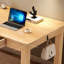Burlywood Rectangular Solid Wood desk-244732324