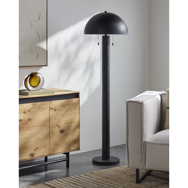 Derinda Parise Floor Lamp, Black