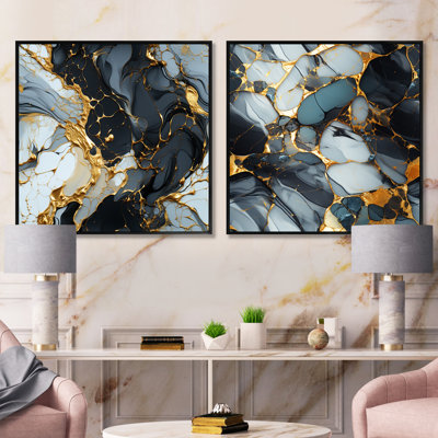 Laine - Abstract Collages Square Collage Set Of 2