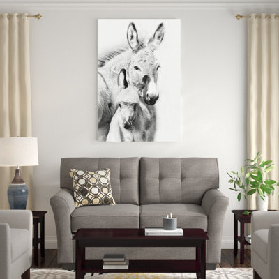 Donkey Portrait V by PHBurchett - Wrapped Canvas Print
