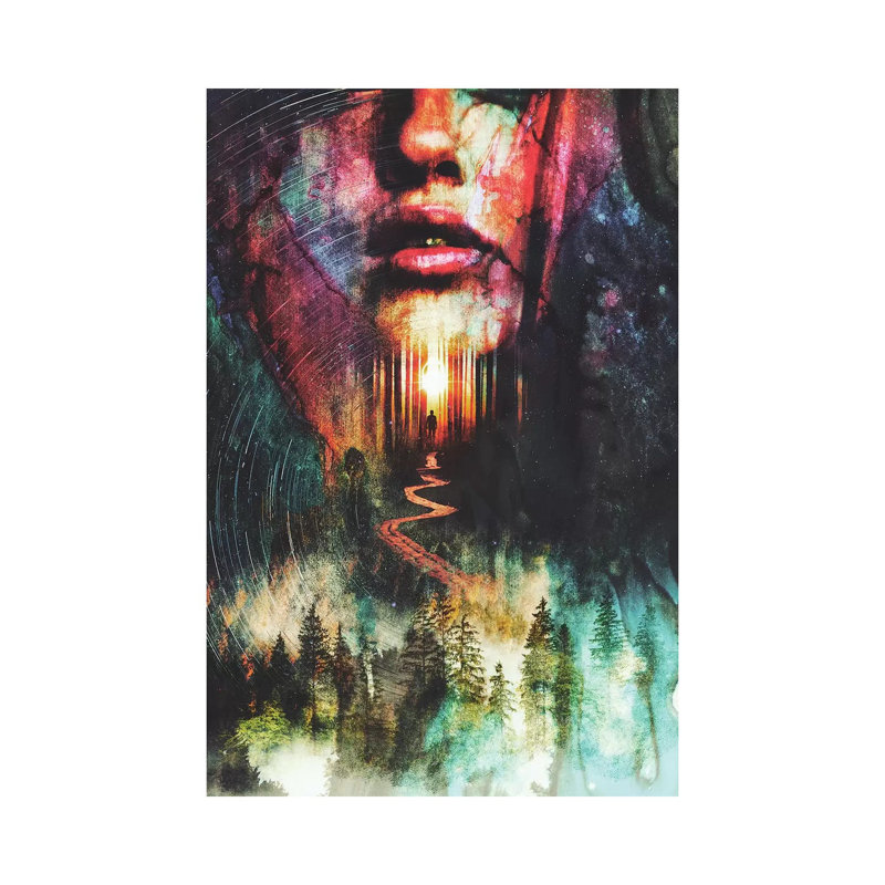 «Forest of Illusions» par Barrett Biggers - impression sur toile tendue, H 18 po x l 12 po x 1,5 po