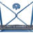 Eucleides Steel Tray Top End Table-827881728