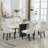 PU Leather Dining Chairs with Pull Ring-443848406