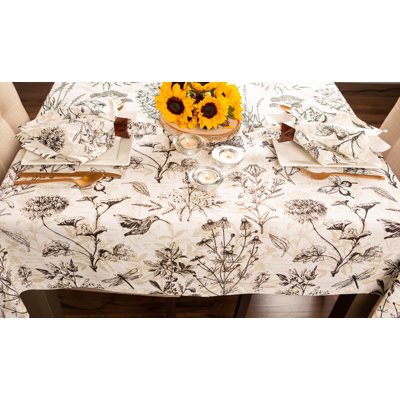 Georgina Floral 100% Cotton Tablecloth