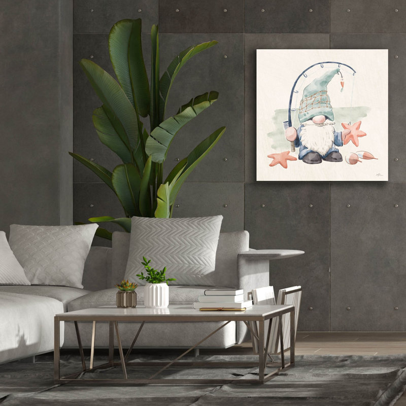«Epic Graffiti», «Beach Gnomes 1» par Janelle Penner, art mural sur toile, H 37 po x l 37 po x P 1,5 po
