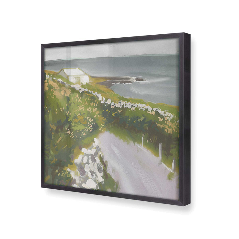«Floral Coastal Walk I», Zinc patiné, H 13,75 po x l 13,75 po