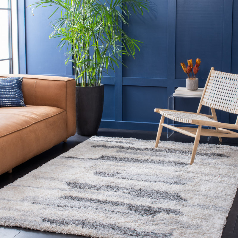 Tapis gris / ivoire Odette, Rectangle 9 pi x 12 pi