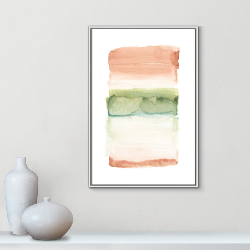 Skye Sky II - cadre flottant, reproduction d'art sur toile, H 37,5 po x l 25,5 po x P 2 po, Toile blanche