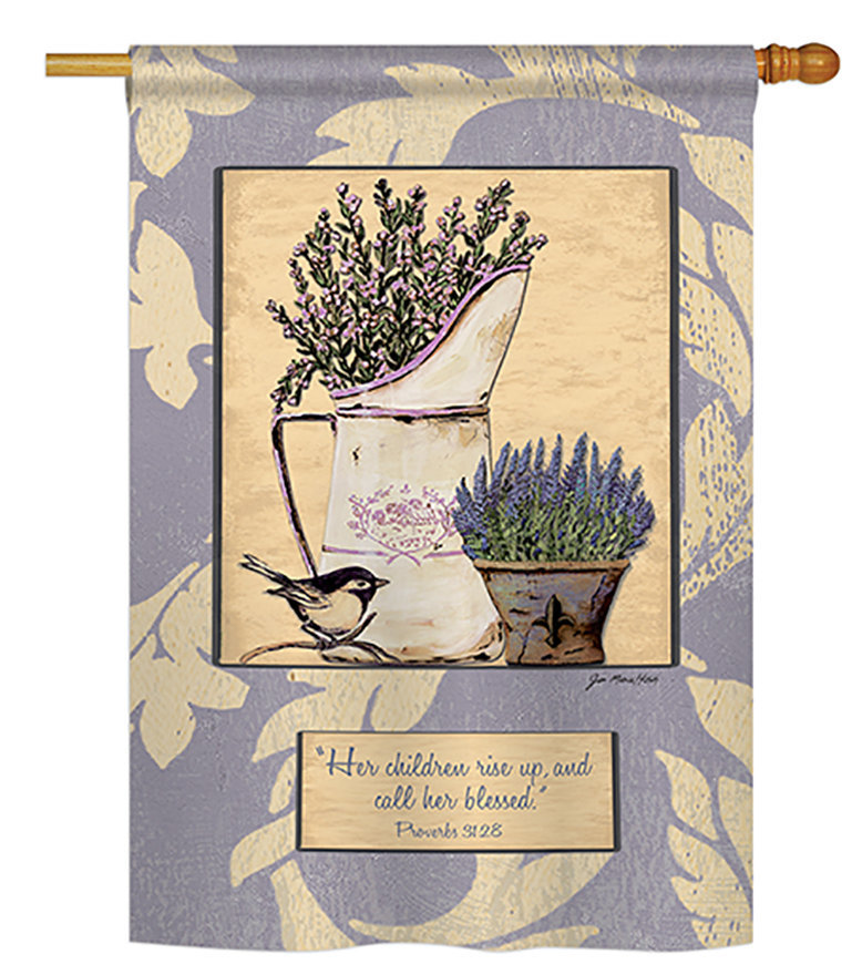 Genevre Double Sided Polyester Garden Flag Ophelia & Co. 