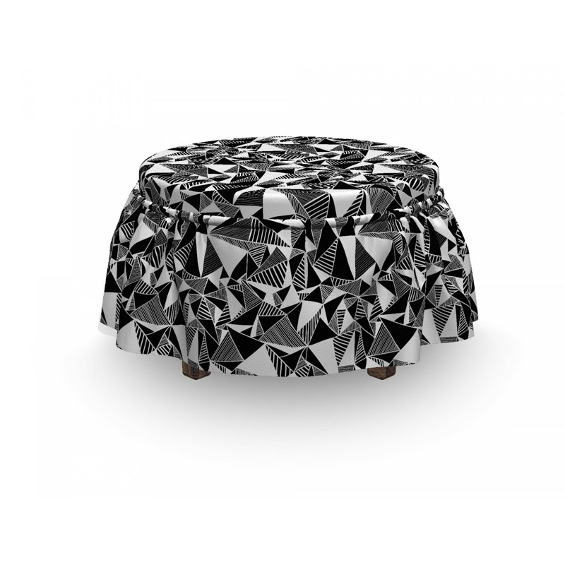 Housse pour repose-pieds tile geometry tiles