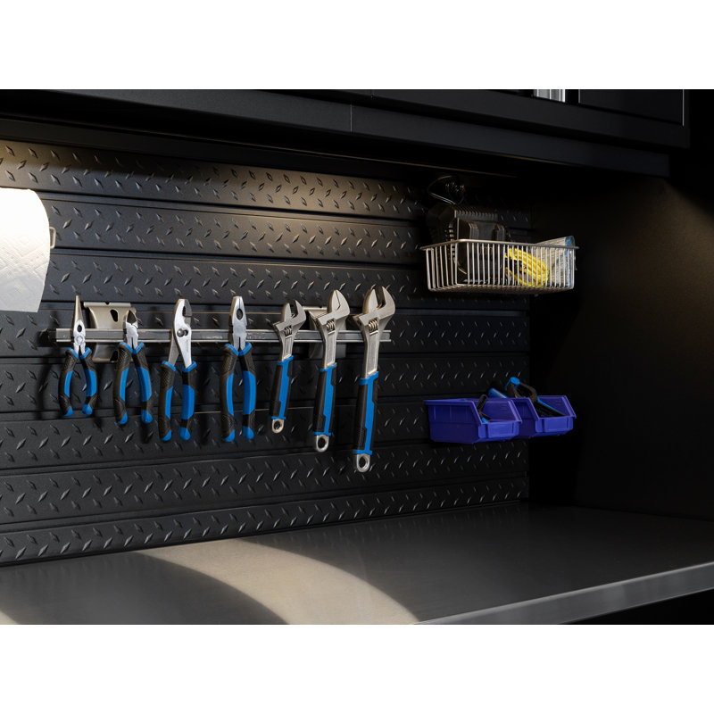 Pro Series Backsplash Kit Slatwall, 24.5" H x 84" W x 0.75" D