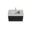 Meuble-lavabo Grace en noyer avec lavabo à surface solide et tiroirs noir doux-1073499835