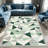 Green Fragmented Triangle   area rugs for Living Room, Soft and Comfortable, Suitable for all seasons, easy to maintain, machine washable Indoor floor mat, Under Table Farmhouse suitable for Bedroom, Dining Room, Study,  Balcony, Home Decor Patio-720816600