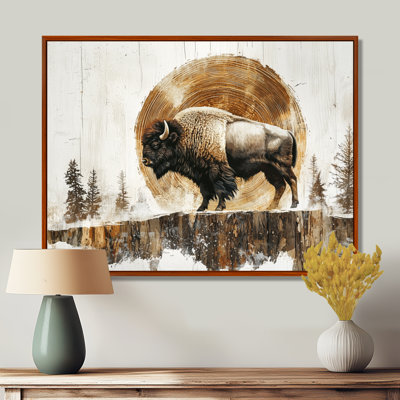 American Buffalo In The Prairies - Bison Wall Art